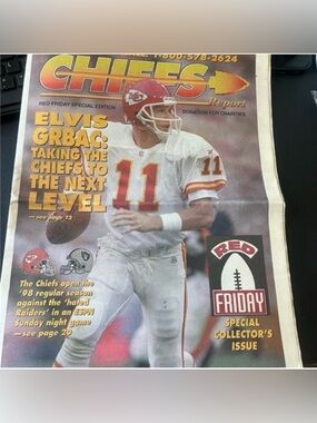 1998 Kansas City Chiefs Newspaper Red Friday Edition